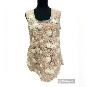 A’reve Tank Tulle And Lace Top Size L